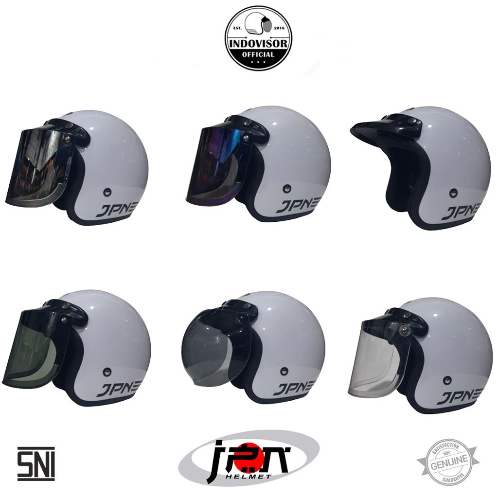 Helm JPN Warna Putih Glossy