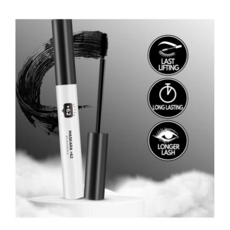 `ღ´ PHINKL `ღ´ Madame Gie +62 Mascara pelentik bulu mata NETIZEN fiber hitam hasil seperti extension