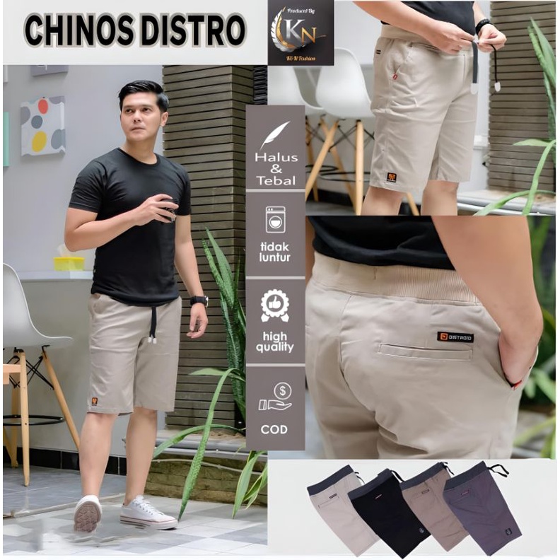 Celana Pendek Pria Rip karet Chinos Bahan Combatt Distro Style Keren Cardinal Pinggang Karet Melar K