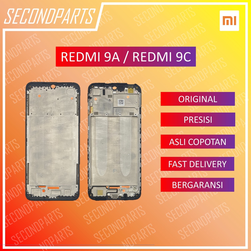 FRAME RANGKA TULANG LCD XIAOMI REDMI 9A / 9C ORIGINAL COPOTAN