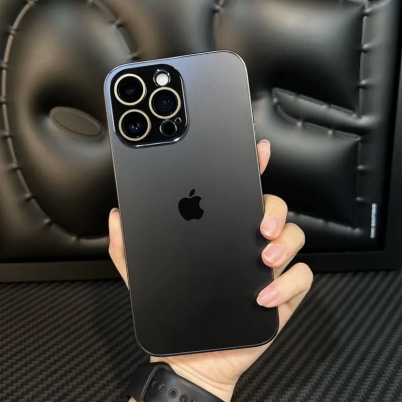 IPHONE Casing Hitam website Resmi ULTRA STEEL Untuk Iphone11 - 14promax Bahan Anti Jatuh, PC frosted back Iphone11 12 13 14 pro max