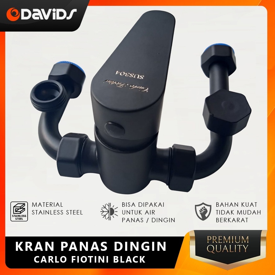 Kran Water Heater Keran Air Panas Dingin Mini Mixer Heather Shower BLK