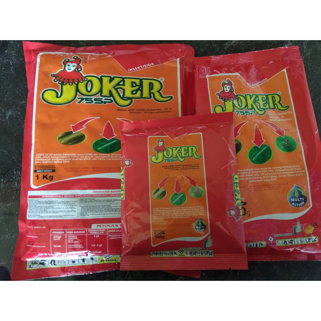 [BISA COD] Insektisida JOKER 75 SP Bahan Aktif ASEFAT 75%