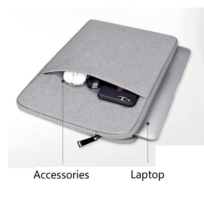 Tas Laptop Macbook Air Pro M1 M2 Softcase Nylon Zipper 13 14 inch