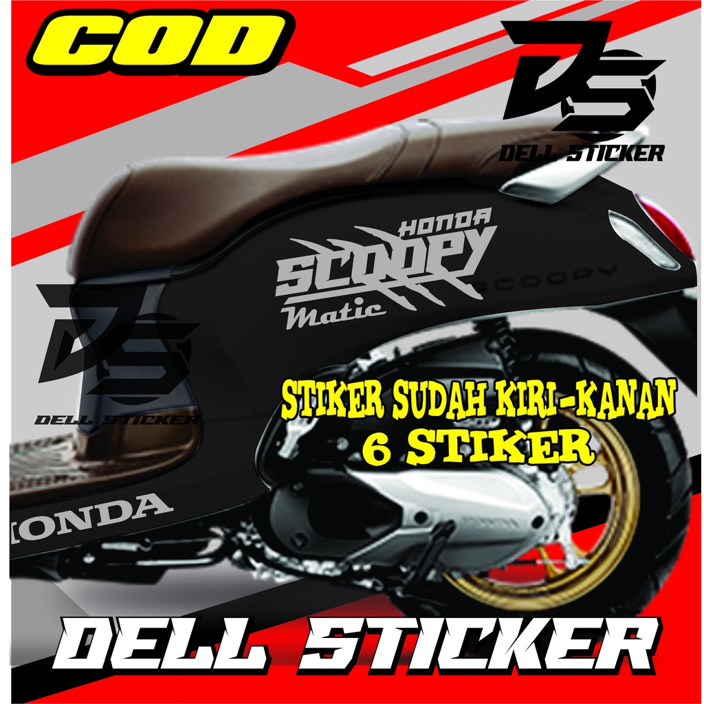 Stiker Scoopy Matik / cutting stiker scoopy terbaru / scoopy 2017-2022 / stiker motor honda