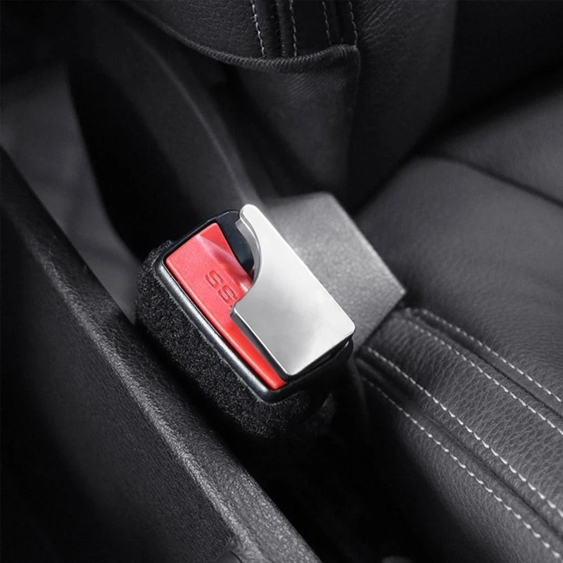 [Harga Grosir] Alloy Seat Belt Insert Card Safety Belt Gesper Debu Aksesoris Interior Mobil Car Plug-in Universal Buckle Hidden Car Seat Belt Buckle Clip