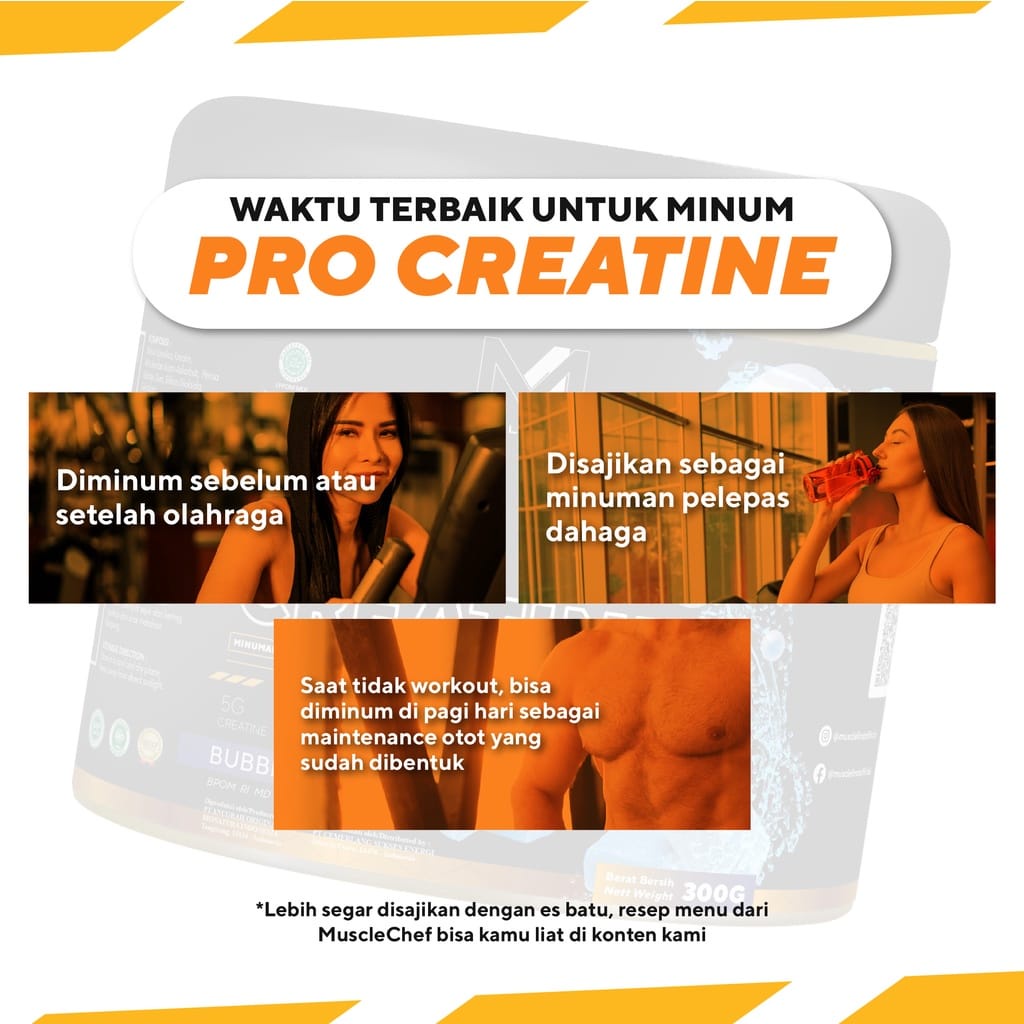 PRO CREATINE M1 BPOM HALAL PROCREATINE CREATIN KREATIN MUSCLE FIRST MUSCLEFIRST 300 Gram / 60 serving Gold Series BPOM HALAL MUI MuscleFirst M1 NUTRION