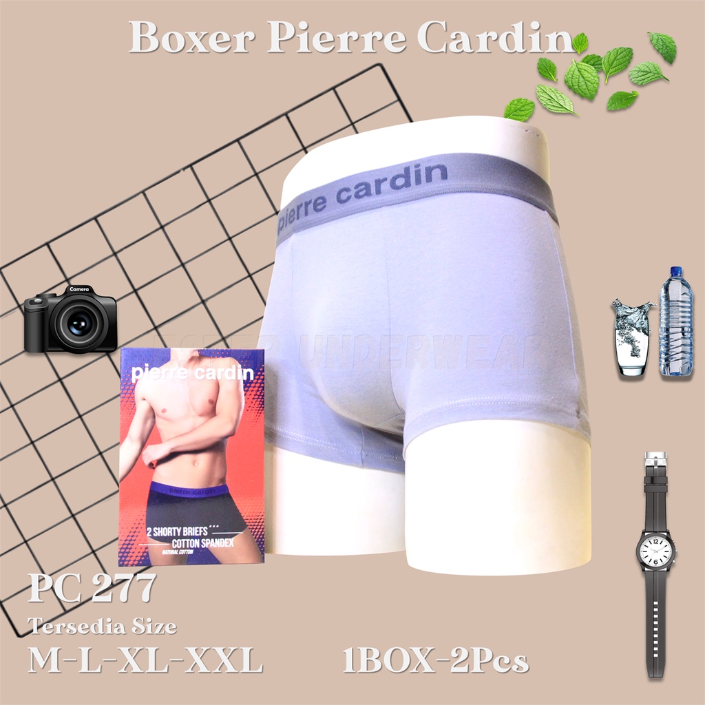 Pierre Cardin Celana Boxer Pria PC 277 1 Box isi 2Pcs