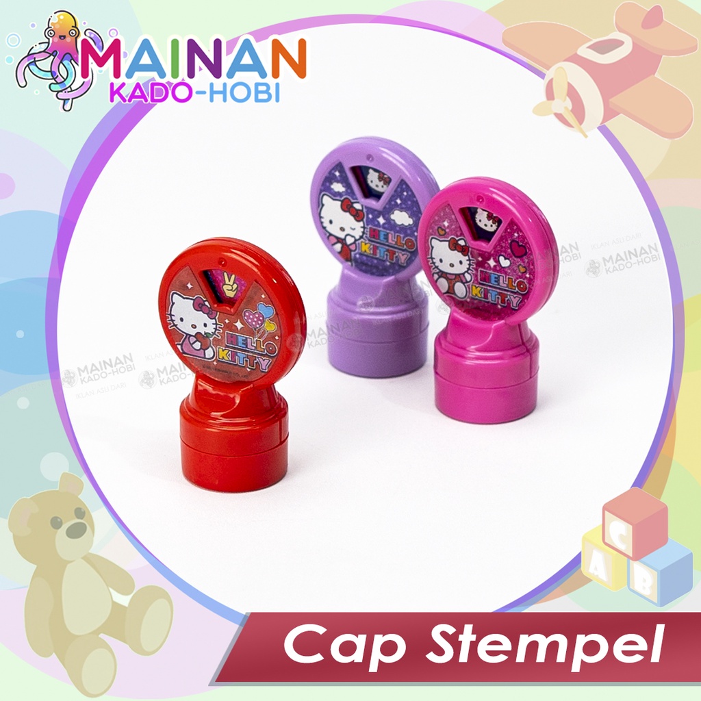 MAINAN STATIONERY ALAT TULIS ANAK SEKOLAH CAP STEMPEL KARAKTER LUCU
