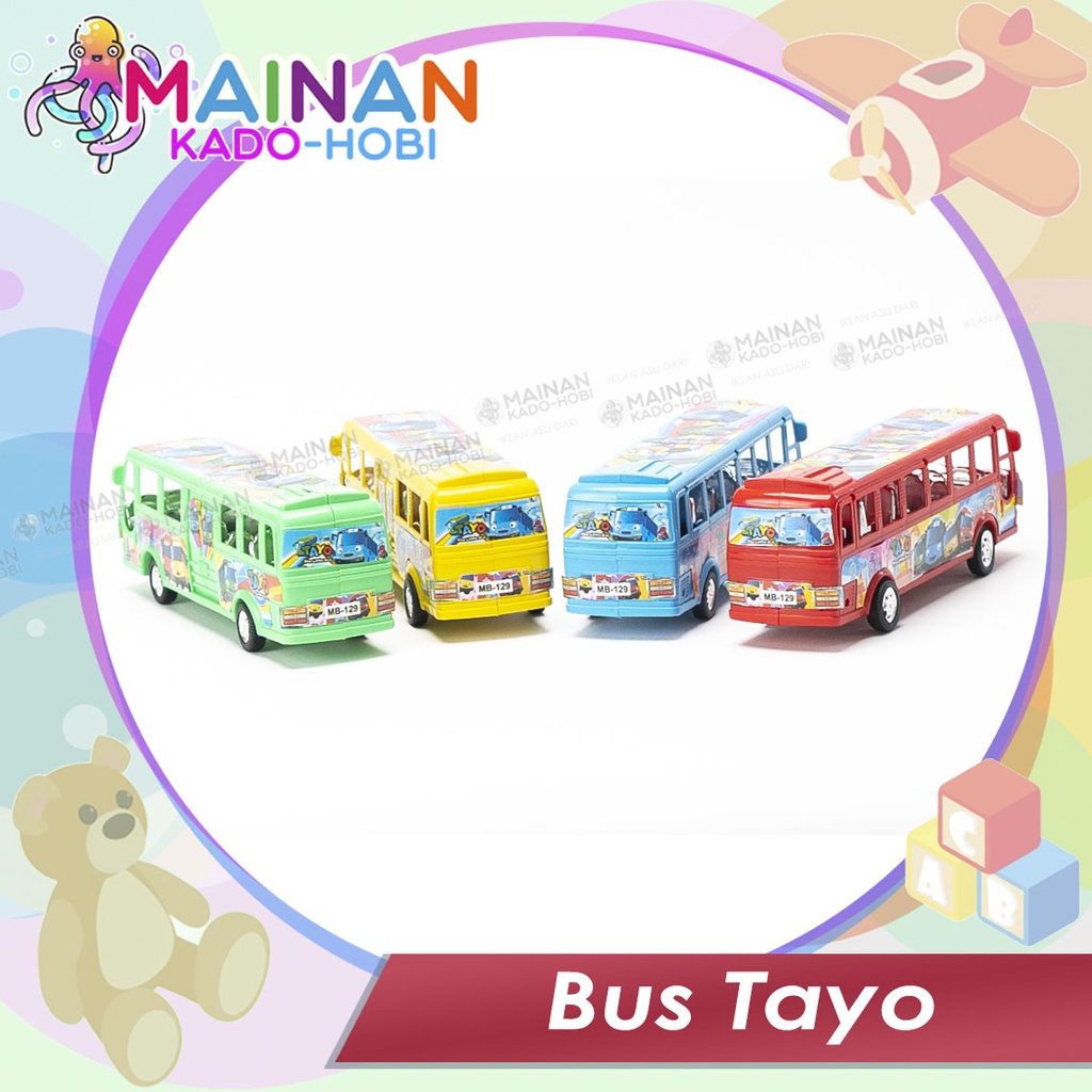 MAINAN ANAK MINIATUR MOBIL BUS PANJANG TAYO DIECAST CAR