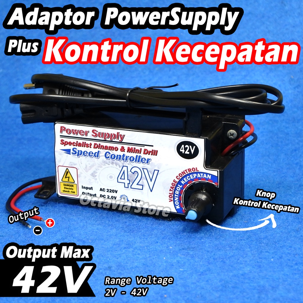 ADAPTOR 42V plus kontrol kecepatan