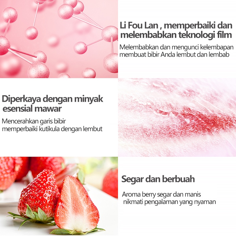 Lips serum Pemerah bibir Lip care 10g Pelembab bibir, Melembabkan,anti kering, memperbaiki dan menipiskan garis bibir, penghilang bibir hitam, lip scrub, kuas bibir dengan cermin, lip blam tidak berwarna, ocok untuk ibu hamil