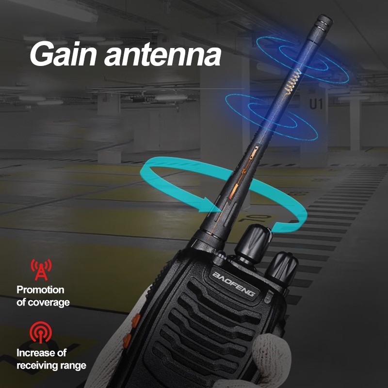 Walkie Talkie Wireless Radio Komunikasi Dual Band Uhf Walky Talky 2 Units Walkie Talkie