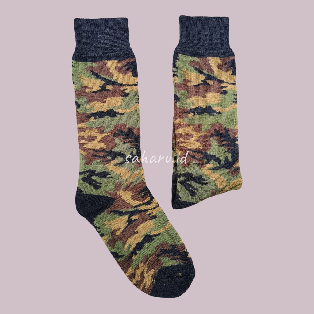 Kaos kaki PDL kaos kaki TNI HITAM Tebal Berkualitas