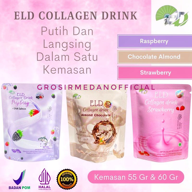 ELD COLLAGEN DRINK - LANGSING DAN PUTIH - MINUMAN KECANTIKAN UNTUK MERAWAT KULIT WAJAH, TUBUH, DAN RAMBUT