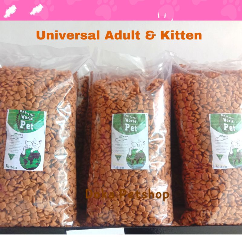 Makanan Kucing Universal Adult dan Kitten