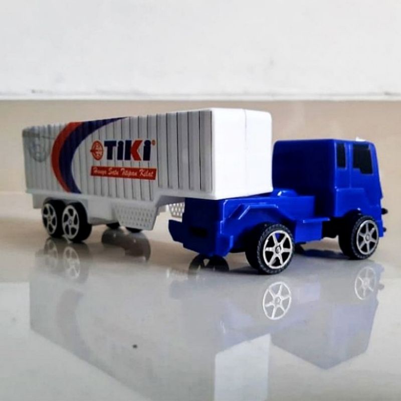 Mainan Set Truk Kontainer isi 3 - Diecast Miniatur Mobil Mobilan Box Anak Laki Cowok