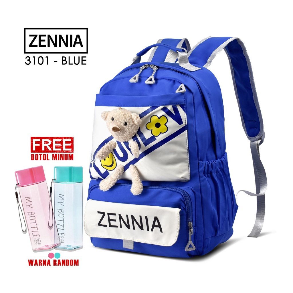 Tas Ransel Wanita Zennia 3101 Tas Sekolah Boneka Tas Perempuan Tas Anak Backpack Wanita