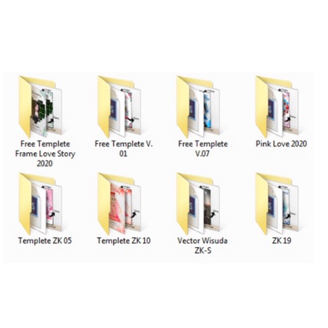 Desain PSD Frame Ultah, Wedding, Graduation Format Photoshop