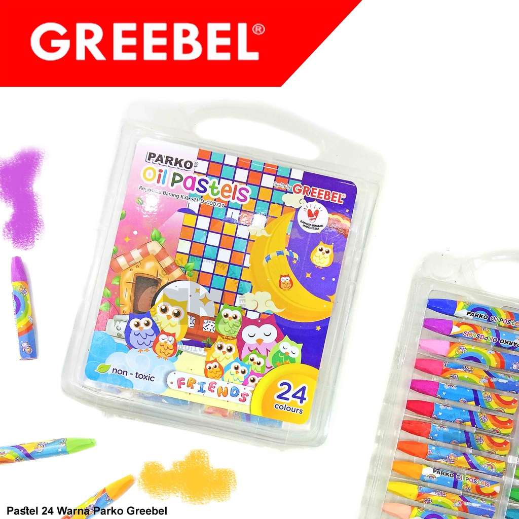 

Greebel Parko Oil Pastel 24 Warna