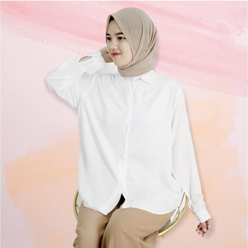 KEMEJA ATASAN WANITA OVERSIZE XXL - FLOWING OVERSIZE XXL SHIR RAYON DIAMOND