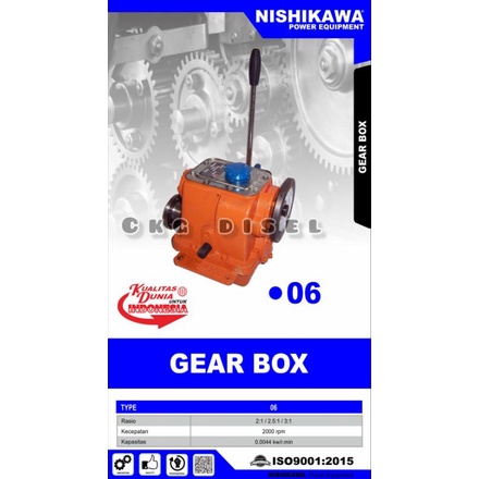 Gearbox Kapal NISHIKAWA Type 06A RASIO