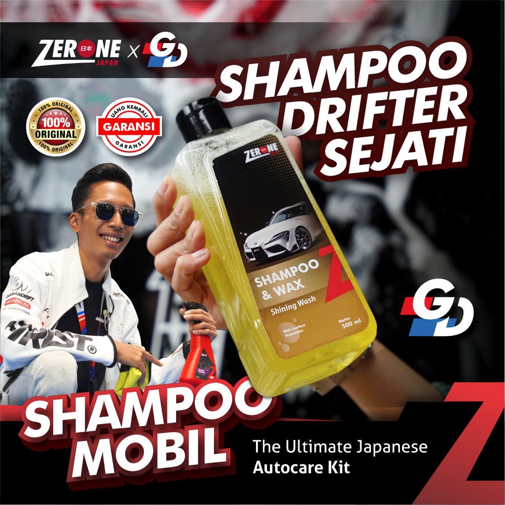 GD Zerone Shampoo &amp; Wax Mobil Busa Melimpah Anti Jamur