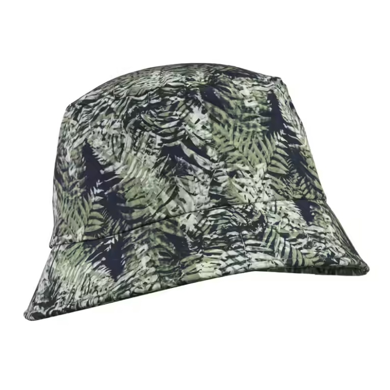 FORCLAZ MT100 Topi Bucket Motif Daun Dewasa Unisex Hat Hiking Trekking
