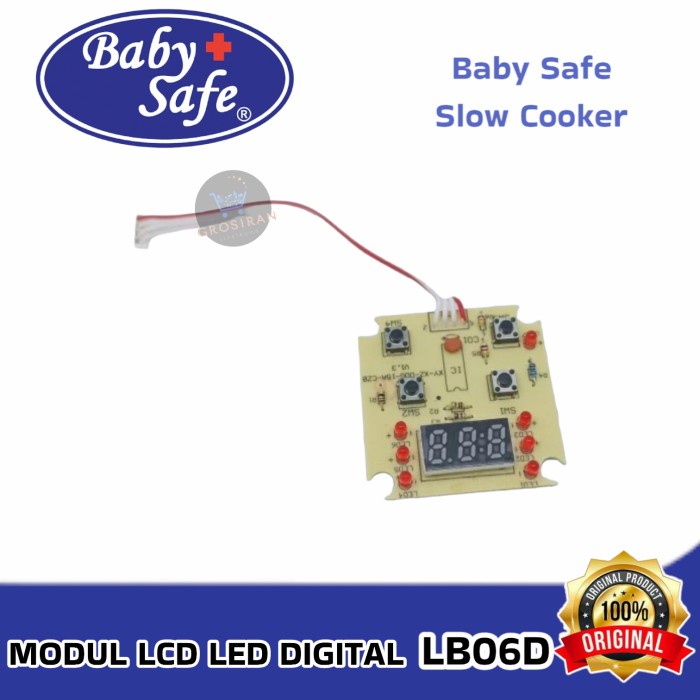 Modul Pcb Lcd Lampu Baby Safe Digital Slow Cooker Lb06D Lb 06D 1,5L #Original