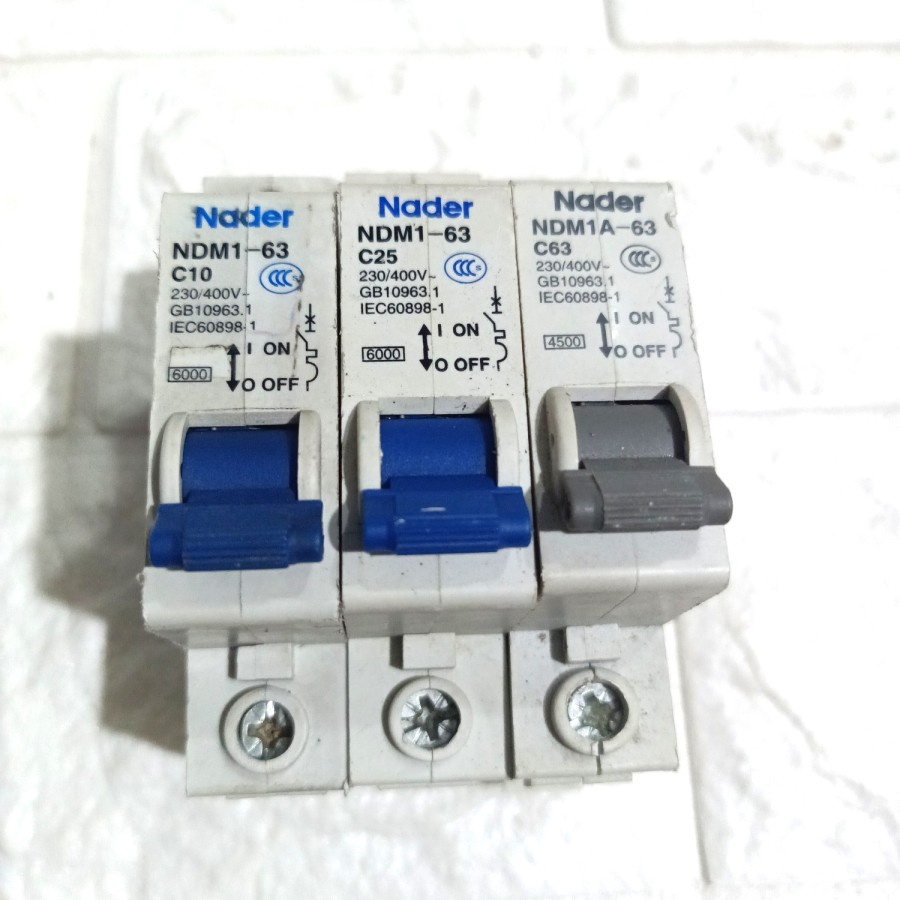 MCB nader 16A 32A 63A mcb AC DC 1P mcb c32 c16 c63