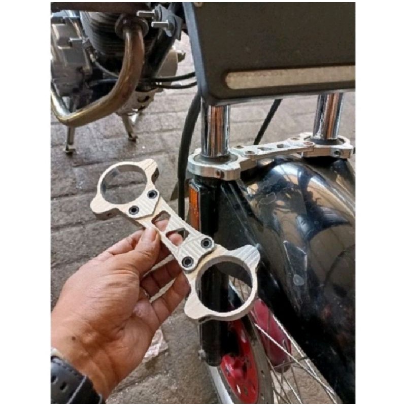 Borgol shock depan cb gl mp tiger ninja full almunium stabilizer shock skok depan gp mp tiger ninja satria fu full almunium warna lengkap