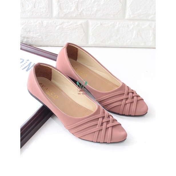 Mym2m Sepatu Flatshoes Wanita Casual Kekinian Terlaris Talitao