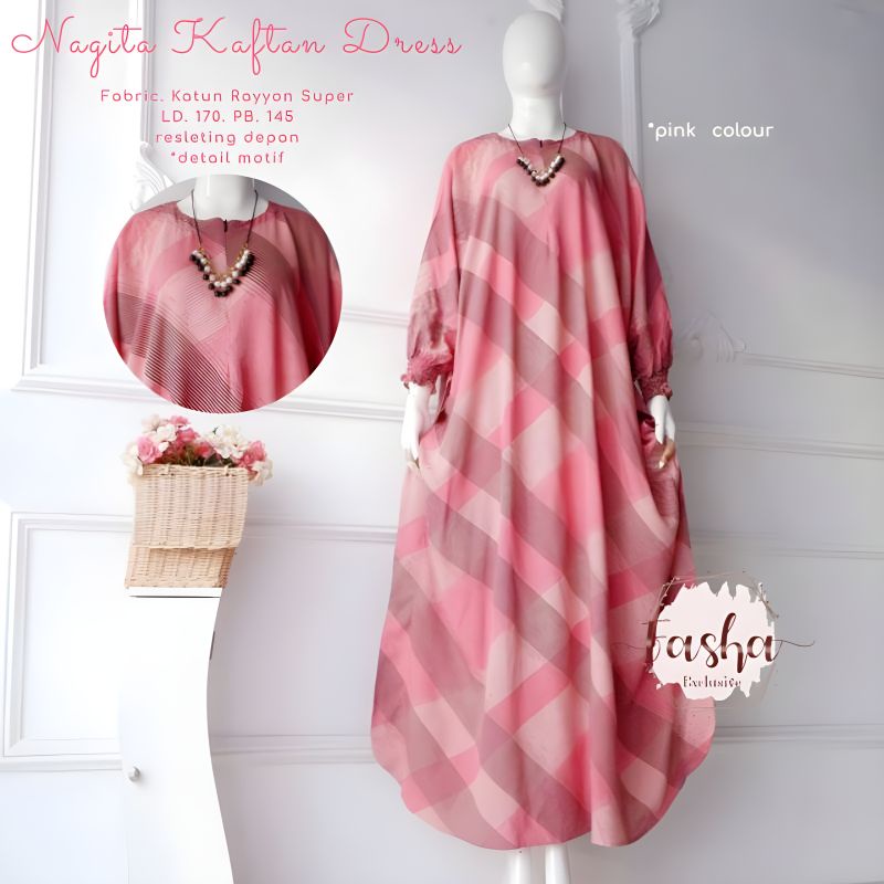 Efita Kaftan / Gamis Twill Ori Super HQ / Gamis Kaftan
