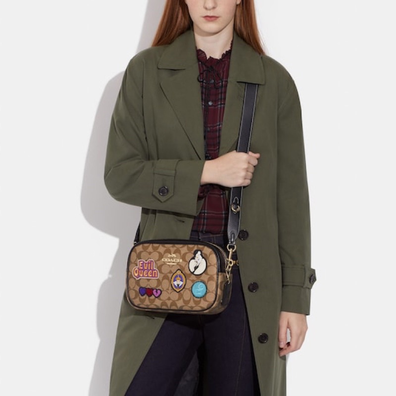 Coach Disney X Coach Jamie Camera Bag In Signature Canvas With Patches (CC151)