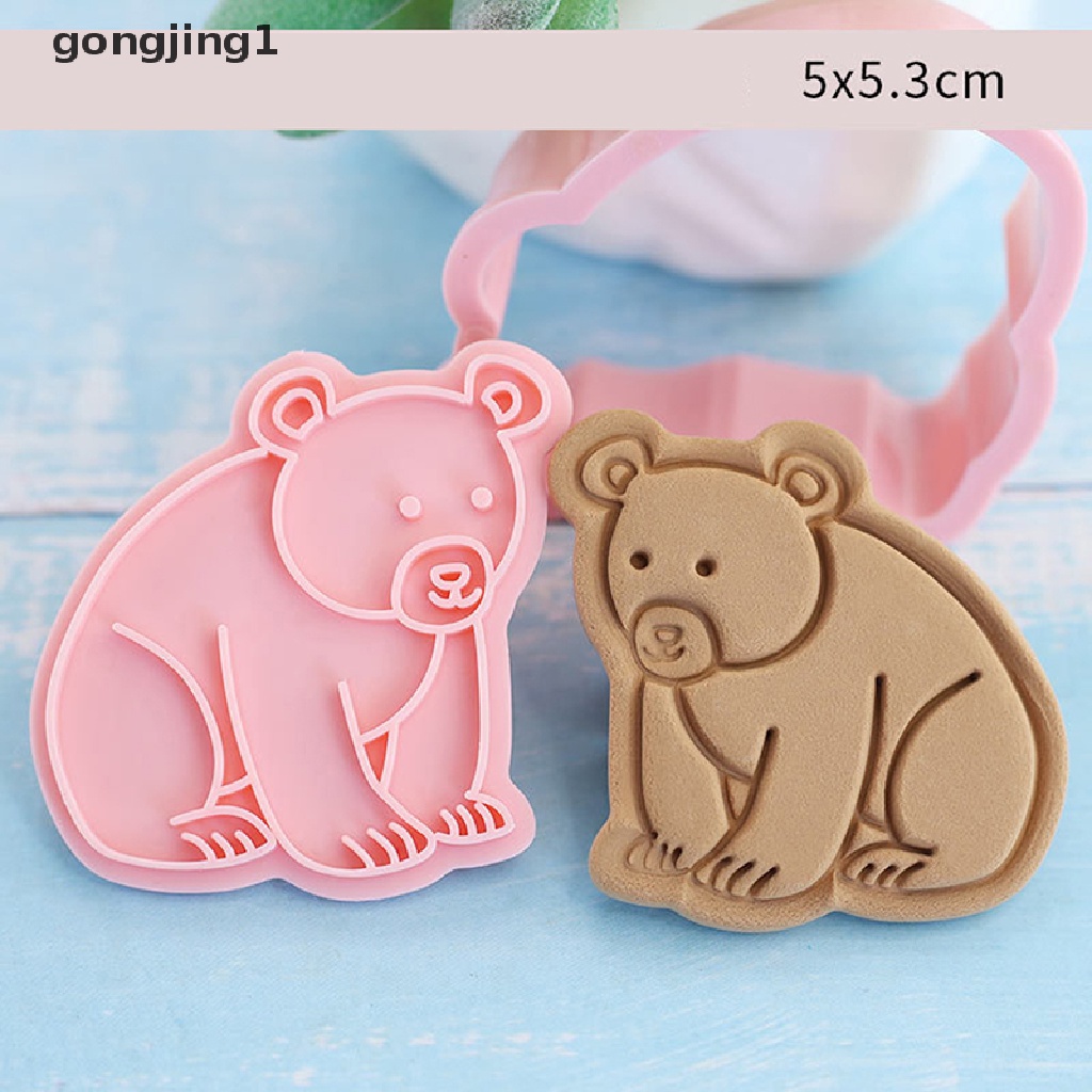 Ggg 8Pcs /Set Cetakan Biskuit Bentuk Hewan Hutan Cookie Cutter Icing Fondant Alat Kue ID