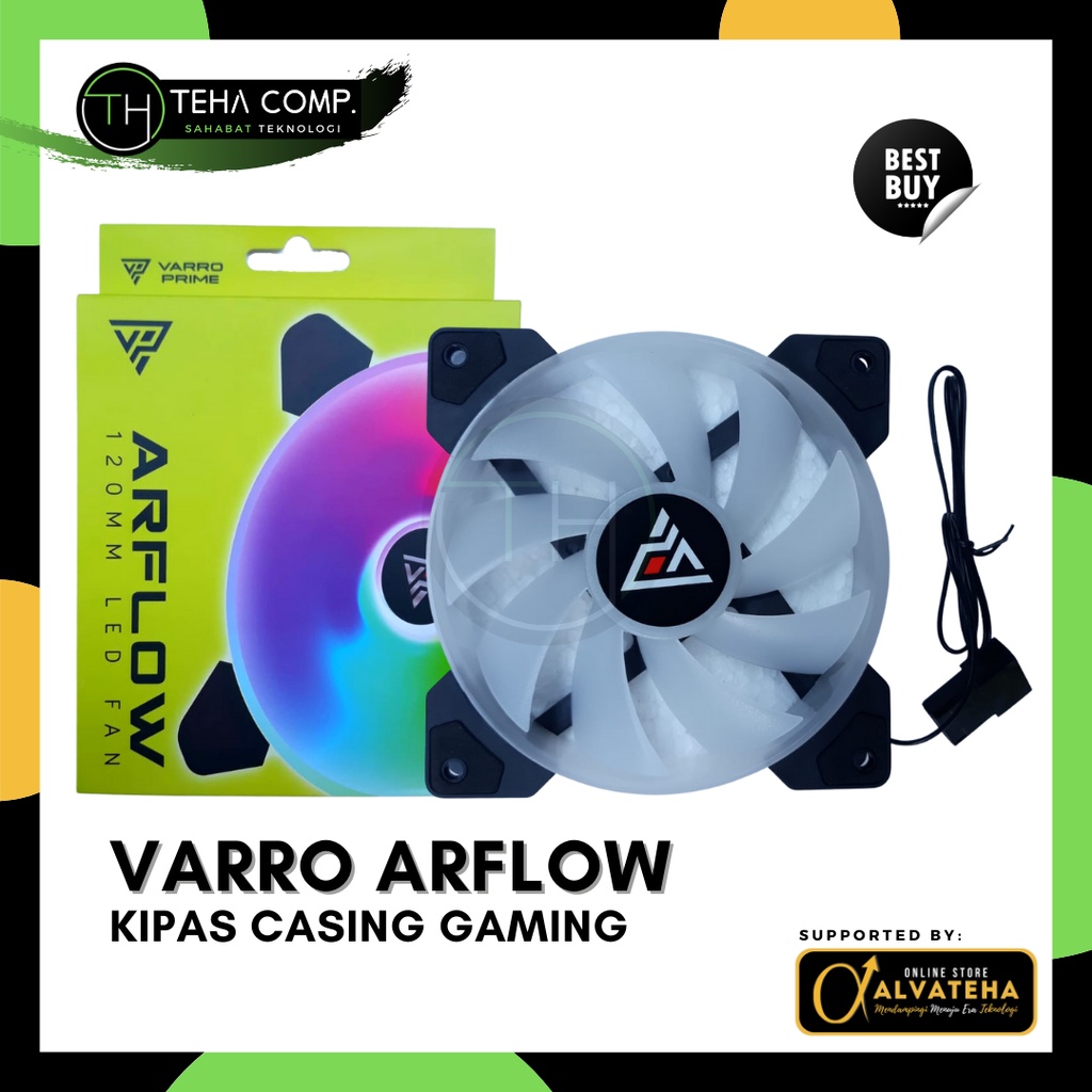 Kipas Casing Gaming RGB LED 12cm Fan Case Komputer Pendingin CPU Game