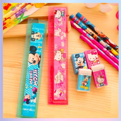 

Mini Stationary Set Set Alat Tulis Sekolah 5 in 1 Pensil Set Karakter