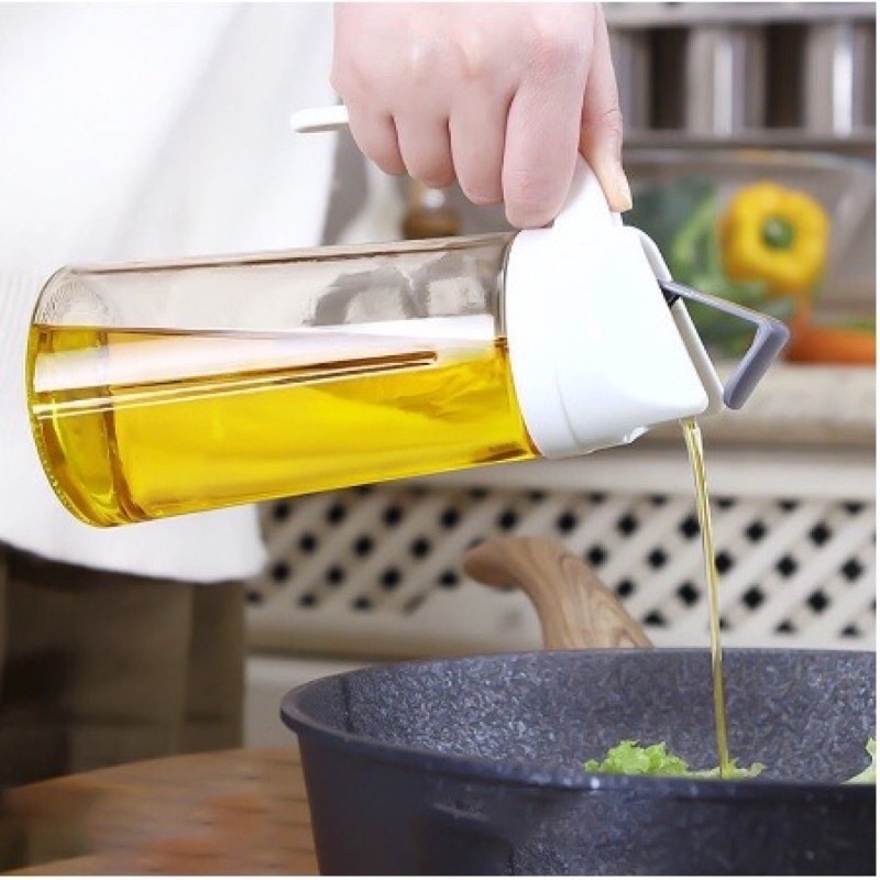 WADAH BOTOL SERBAGUNA MINYAK GORENG OIL POT BAHAN KACA 630 ML