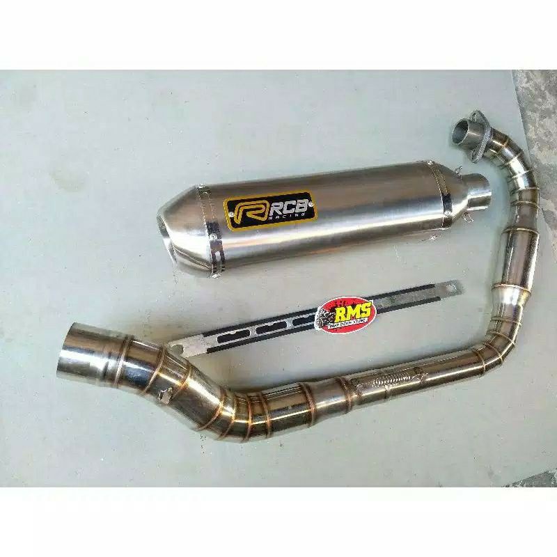 KENALPOT RACING RCB KAPSUL LEHER BOOM. TIGER. CB. GL. MP. VIXION. HEREX. SCORPIO. VERZA. CB150R