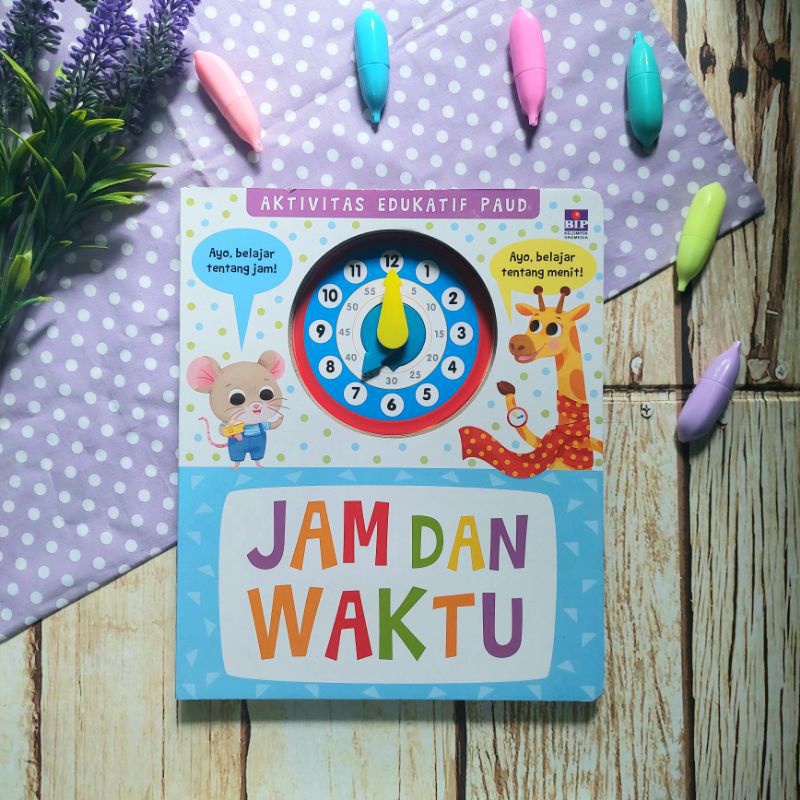 Boardbook Anak Jam dan waktu BIP