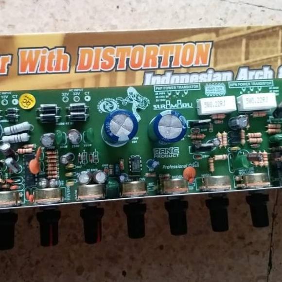 Kejutan Murah Kit amplifier gitar efek distortion distorsi tone control gitar qiup ( 387 )
