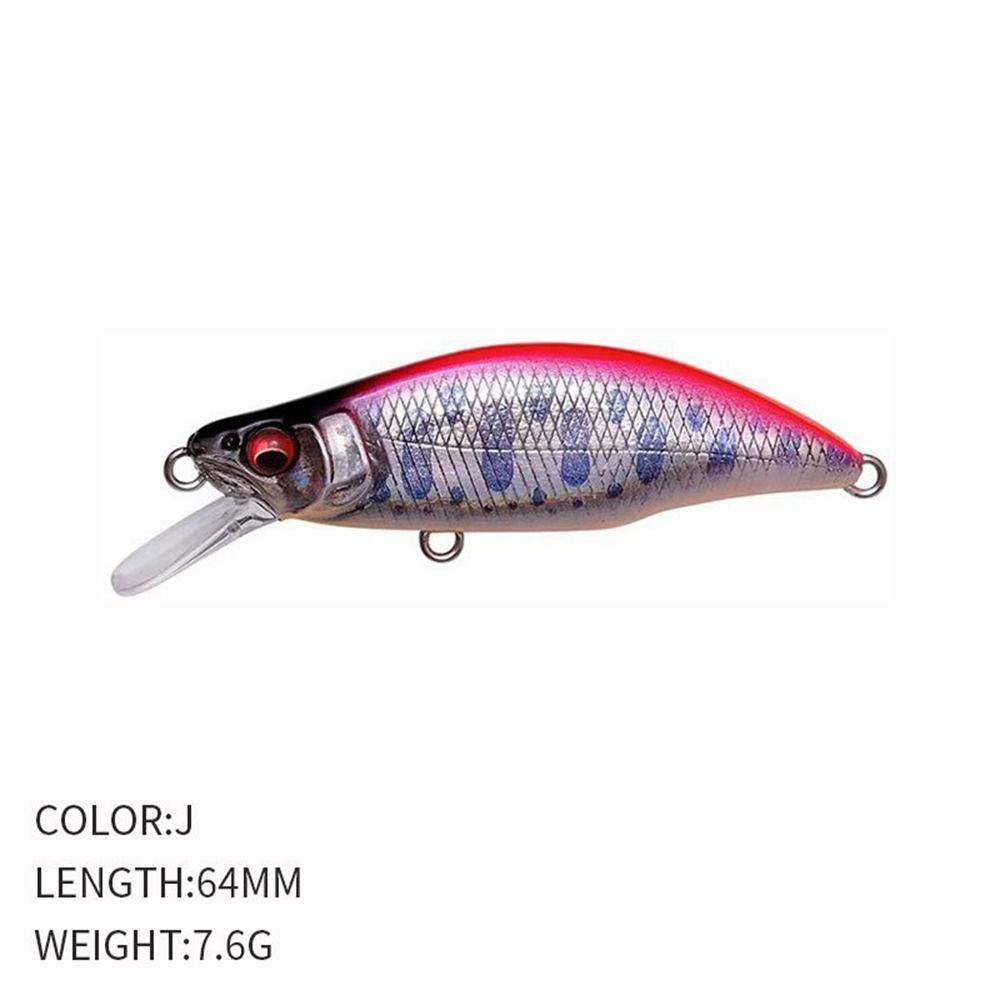 Umpan Tenggelam TOP 64mm 7.6g Crankbaits Getaran Umpan Casting Panjang Bermanfaat