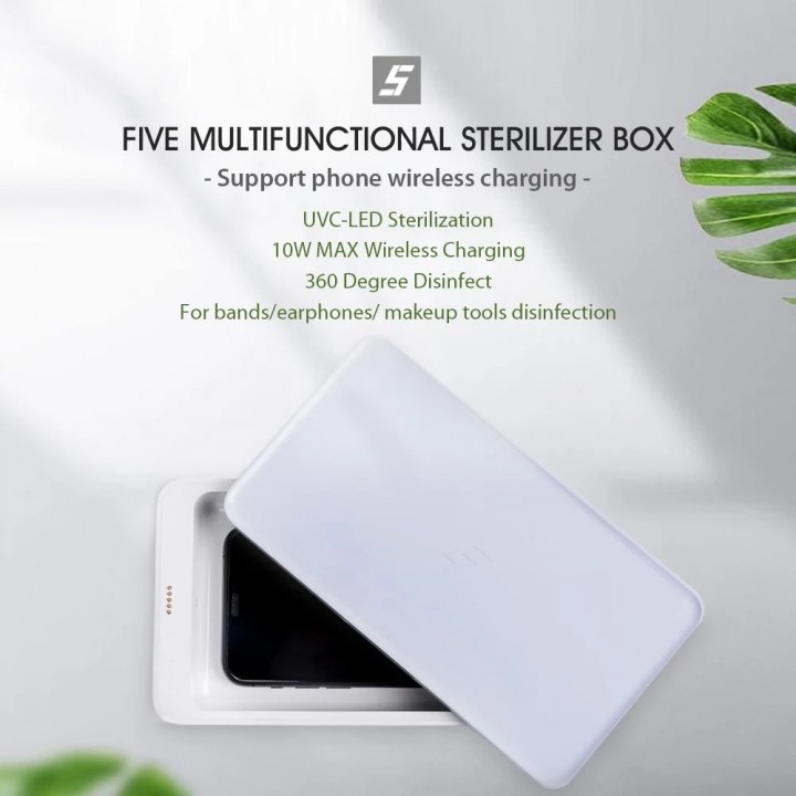 15 FIVE Sterilizer Box Disinfection UV Wireless Charger 10W - YSXDH001WX