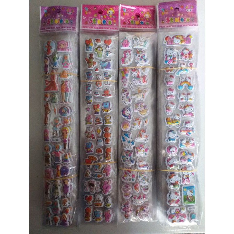 Nama - Sticker Lucu Anak Stiker Gambar Timbul Stiker Anak Murah