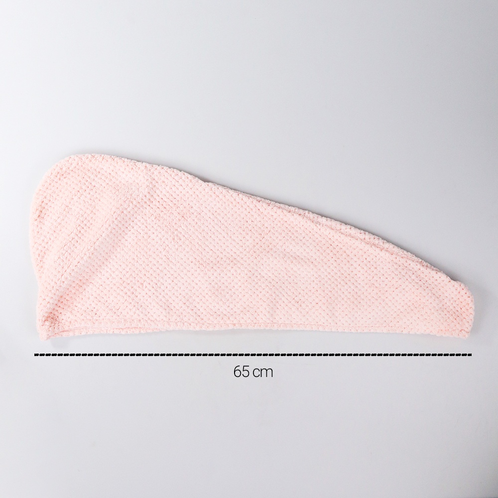 ERDONG Handuk Pengering Rambut Kepala Hair Wrap Quick Drying Towel - FO60 - Pink - 7RHZBEPN