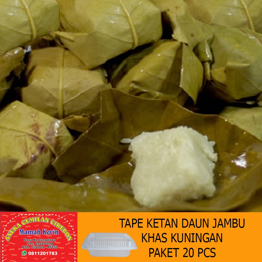 

Tape Ketan Kuningan Daun Jambu - Tape Ketan - Daun Jambu Isi 20 pcs