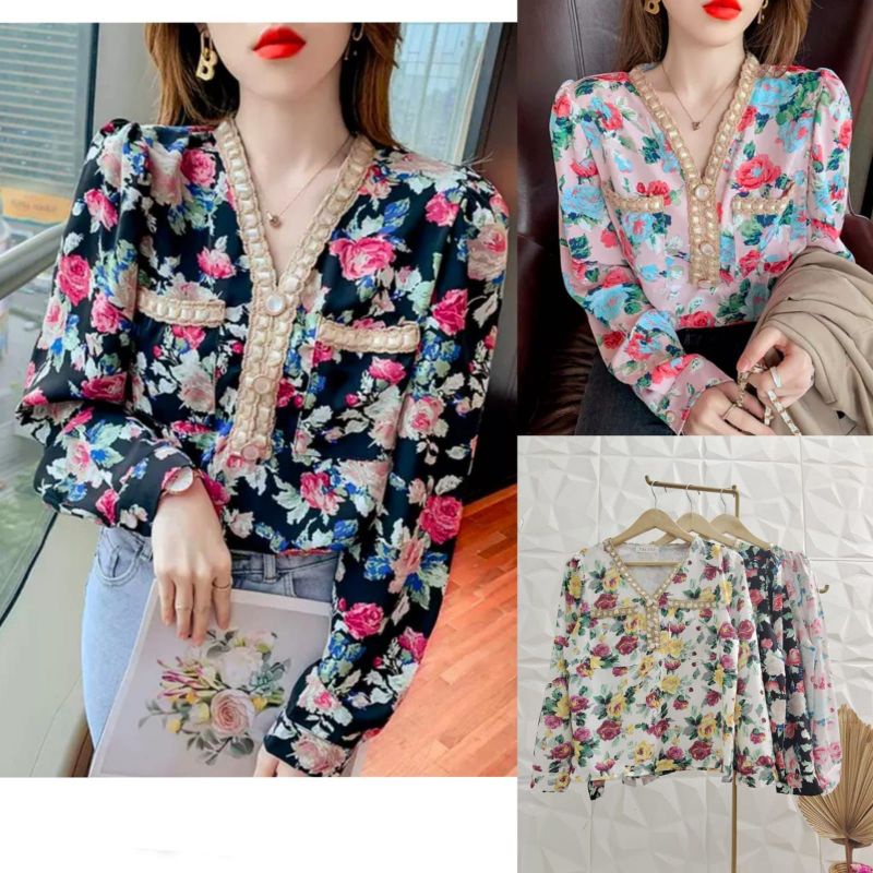 TOP FLOWER RENDA // ATASAN IMPORT PREMIUM BKK // FASHION IMPORT PREMIUM BKK