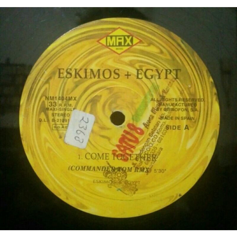 Vinyl Piringan Hitam 12&quot; Eskimos+Egypt