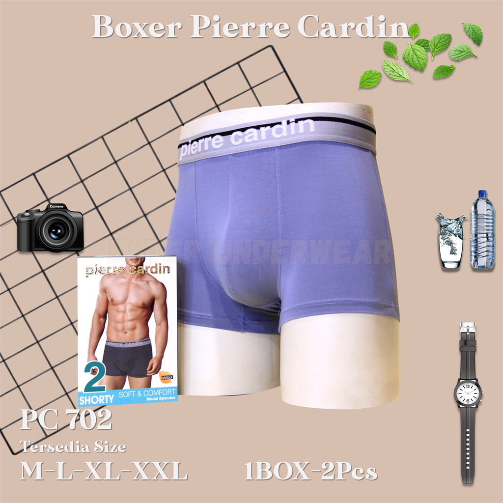 Pierre Cardin Celana Boxer Pria PC 702 1 Box isi 2Pcs