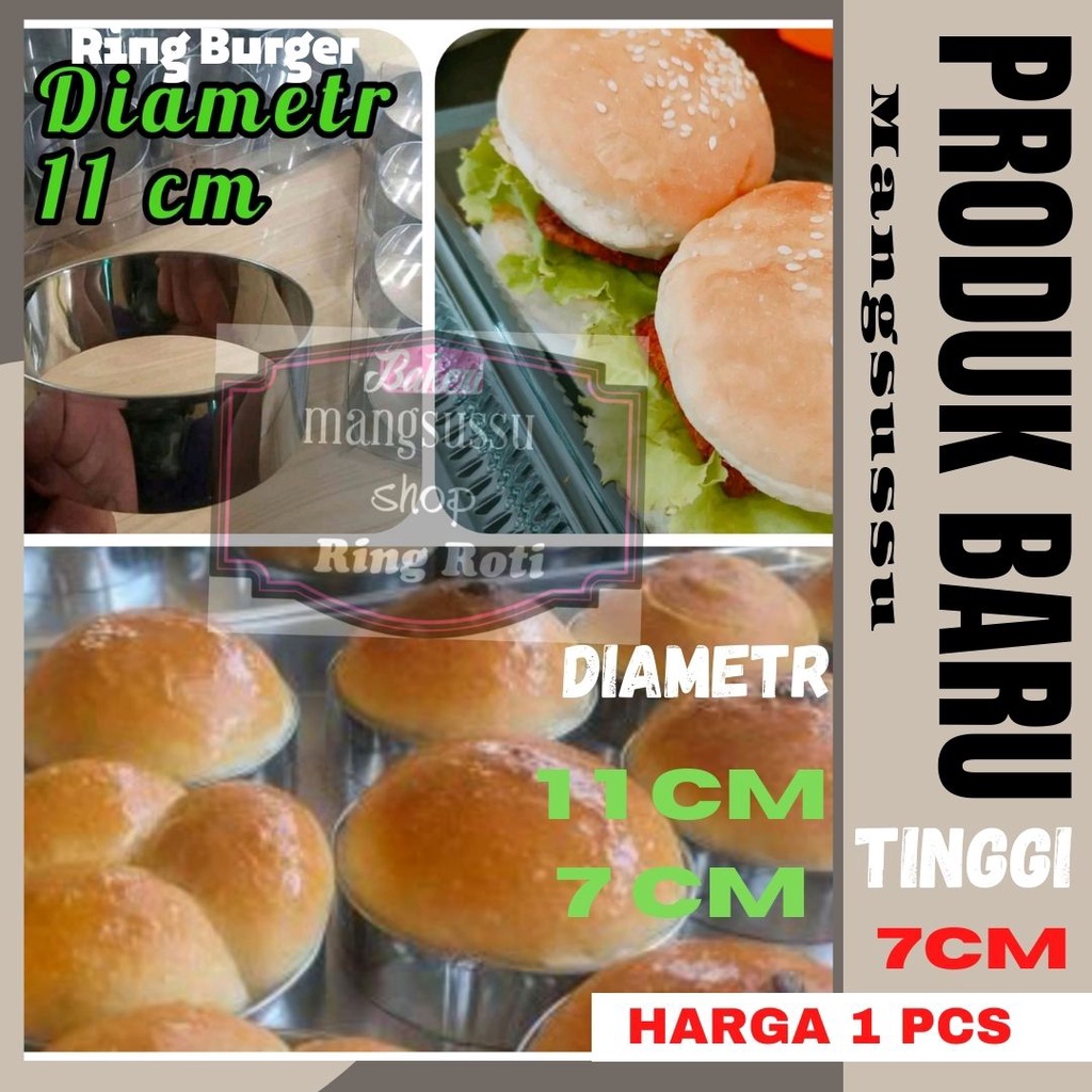 Ring Burger 11X7 CM Small Round Mousse Ring Cake Stainless Steel Ring Burger Mousse